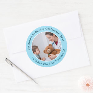 Sticker Rond Conférence Médicale sur la pédiatrie