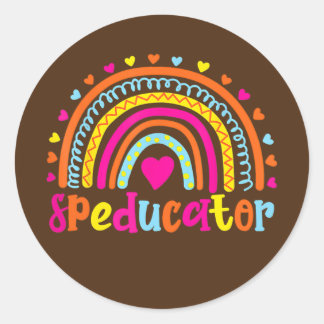 Sticker Rond Conférencier Enseignant de l'éducation spéciale Sp