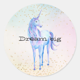 Sticker Rond Confetti d'or en teint jaune rose d'Aqua