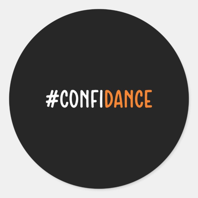Sticker Rond Confiance - Danseuse Dancing Lover (Devant)