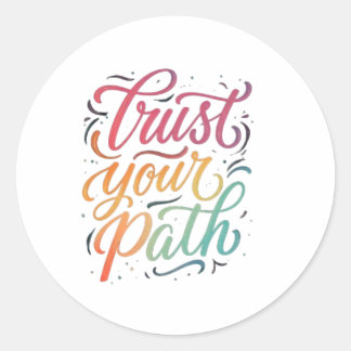 Sticker Rond Configurez votre chemin