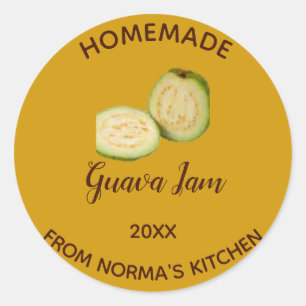 Sticker Rond Confit de goyave fait maison modifiable