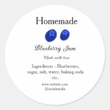 Confiture de bleuets maison faite avec amour ajout