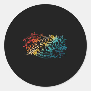 Sticker Rond Confiture de fraises Funny Tennessee-ham Mary Anne