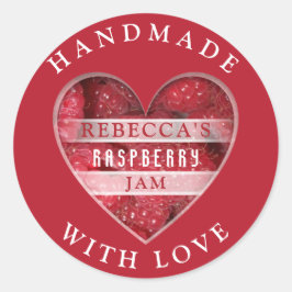 Sticker Rond Confiture de framboise