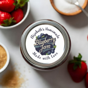 Sticker Rond Confiture de myrtille