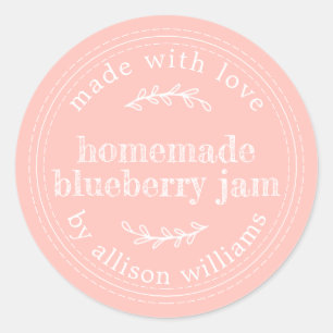 Sticker Rond Confiture De Myrtille Maison Rustique Conservation