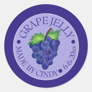 Sticker Rond Confiture De Pamplemousse Conserve Les Fruits Fait