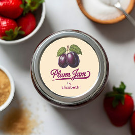 Sticker Rond Confiture de Prune