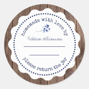 Sticker Rond Confiture Personnalisée en Conserve   Faite Maison