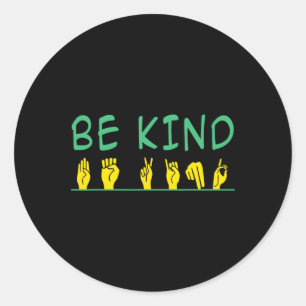 Sticker Rond Connaissance du genre Anti-intimidation Langue des