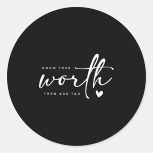 Sticker Rond Connaissez Votre Motivation Vaut La Peine Dire Pui