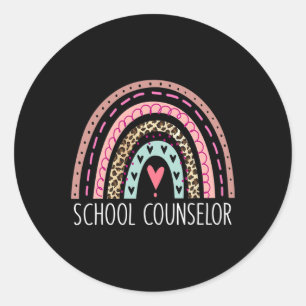 Sticker Rond Conseil Arc-En-Ciel Retour À L'École