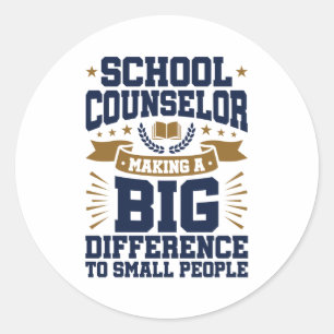 Sticker Rond Conseil scolaire Faire une grande différence Petit