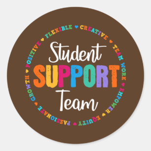 Sticker Rond Conseiller de l'équipe de soutien aux étudiants 