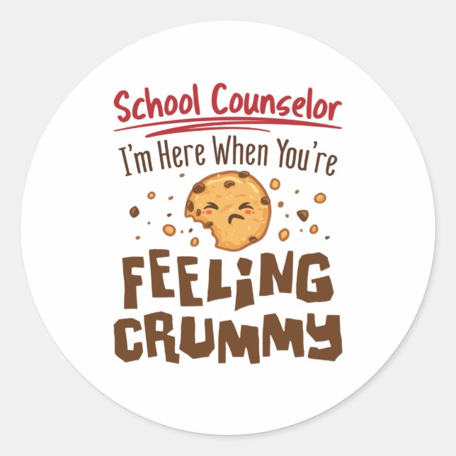 Sticker Rond Conseiller scolaire Milieu élémentaire Mîte dire (Devant)