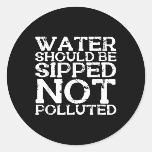 Sticker Rond Conservation de l'eau Protection De l'environnemen