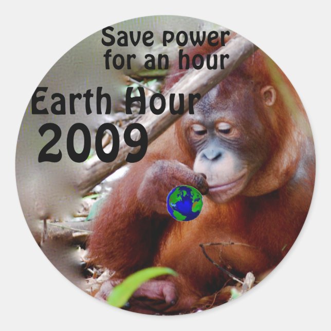 Sticker Rond Conservation Toutes Les Heures (Devant)