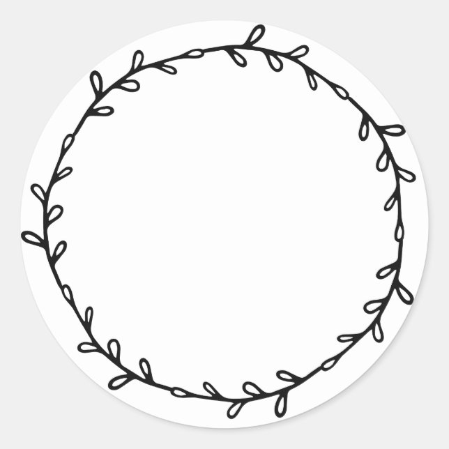 Sticker Rond Conserve Maison Rustique de Confiture Écriture Noi (Devant)