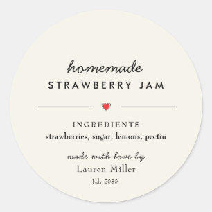 Sticker Rond Conserves Maison Bocaux Modernes 
