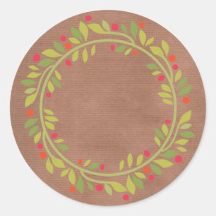 Sticker Rond Conserves rustiques  Confiture ou pickles maison