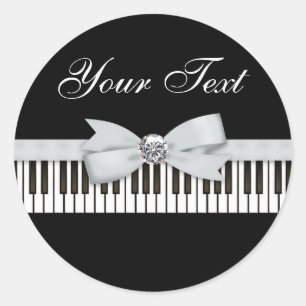 Sticker Rond Considérant Piano-Key