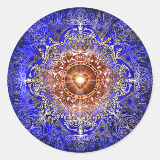 Sticker Rond Constellation cardiaque