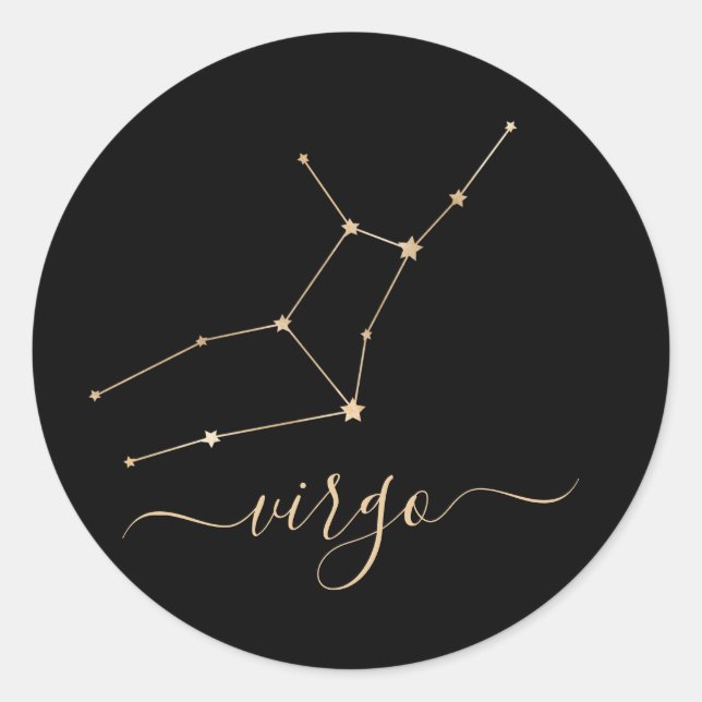 Sticker Rond Constellation de virus (Devant)