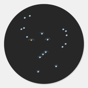 Sticker Rond Constellation Orion