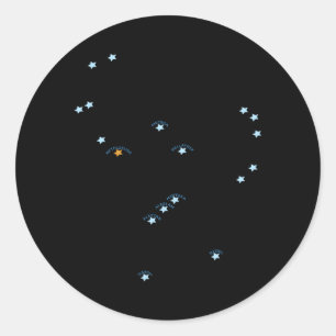 Sticker Rond Constellation Orion