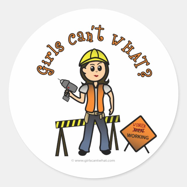 Sticker Rond Construction légère (Devant)