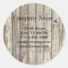 Sticker Rond Construction vintage de manutentionnaires de bois