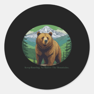Sticker Rond Continuer à se ruiner