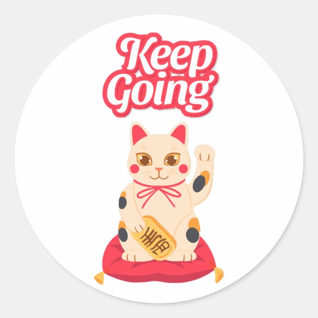Sticker Rond Continuez (Devant)