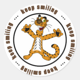 Sticker Rond Continuez à sourire