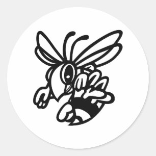 Sticker Rond Contour de frelons