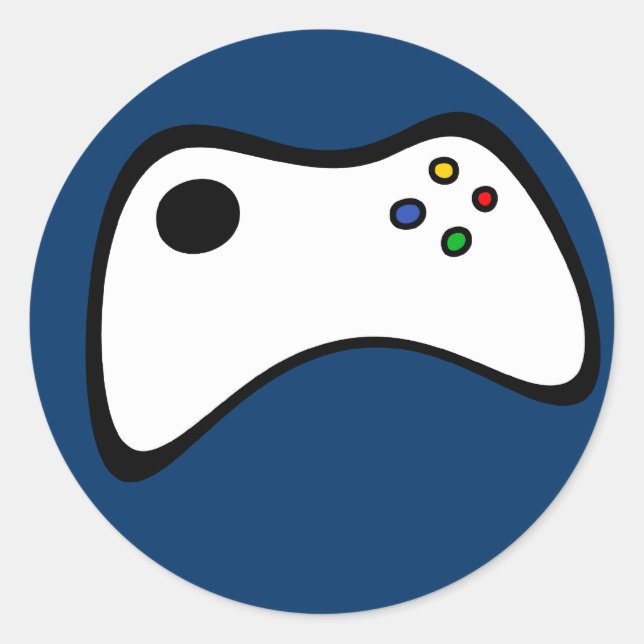 Sticker Rond Contrôleur de jeu (Devant)