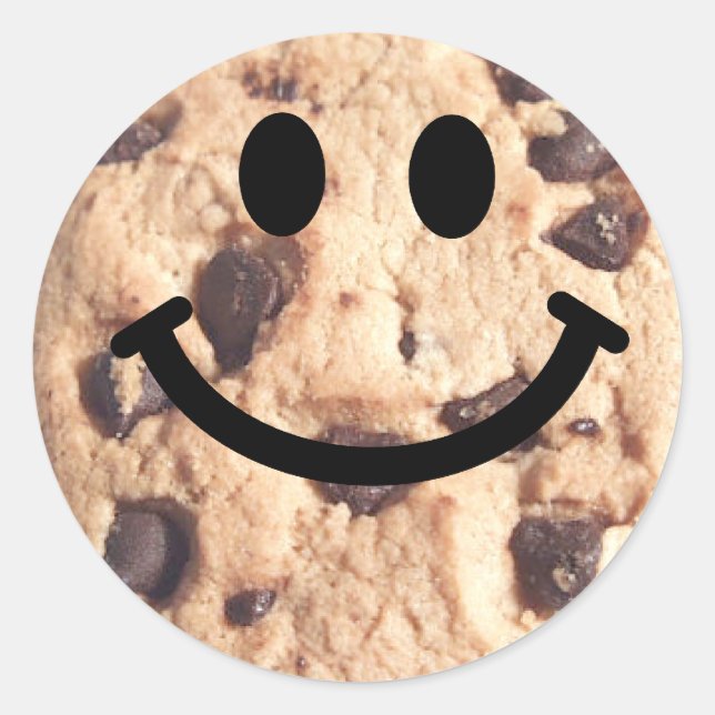 Sticker Rond Cookie à chips au chocolat (Devant)