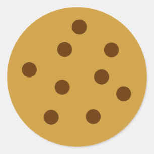 Sticker Rond Cookie à chips au chocolat