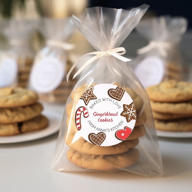 Sticker Rond Cookie de vacances (Créateur téléchargé)