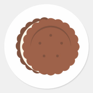 Sticker Rond Cookie Oreo