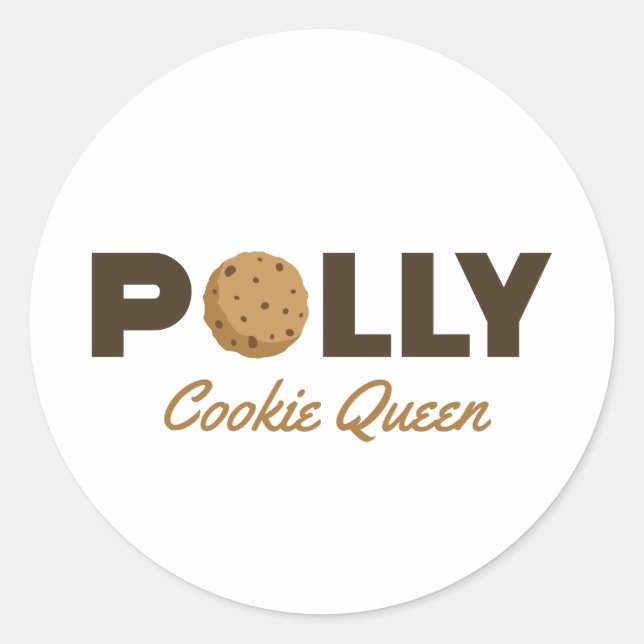 Sticker Rond Cookie Polly Queen (Devant)