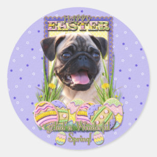 Sticker Rond Cookies d'oeufs de Pâques - Carlin