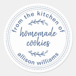 Sticker Rond Cookies rustiques faits maison de la cuisine de