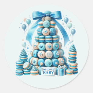 Sticker Rond Cool bébé garçon douche doux