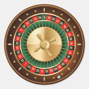 Sticker Rond Cool Casino partie roue