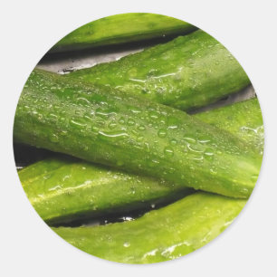 Sticker Rond cool comme concombre