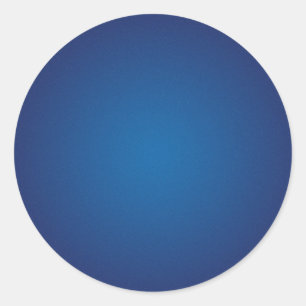 Sticker Rond Cool Grainy Deep Blue Vignette