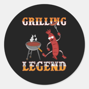 Sticker Rond Cool grillage légende mot art