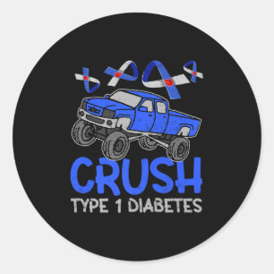 Sticker Rond Cool Monster Truck Cruype T1 Sensibilisation au di